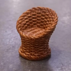 Round Bamboo Chair